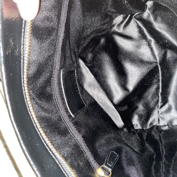 Coach Daisy Liquid Gloss Tote Black F20047 New - Picture 10 of 10